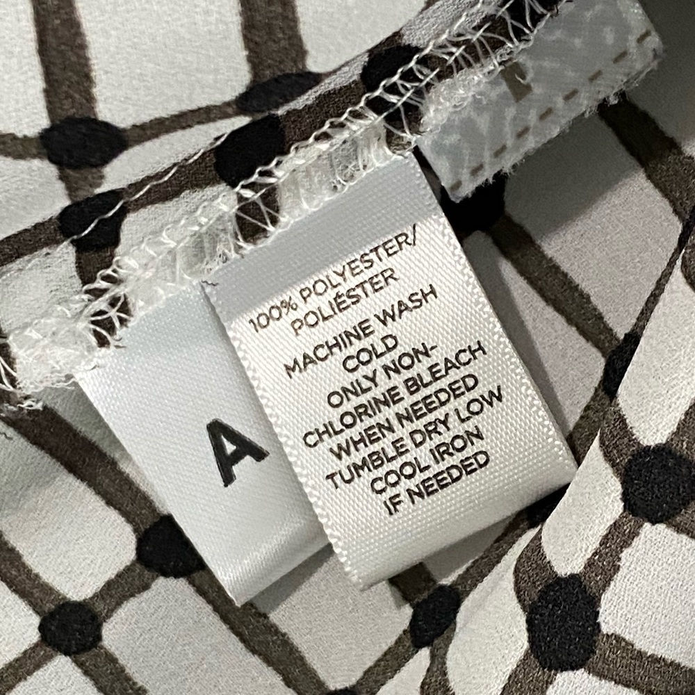 Loft Printed Collared Button Down Long Sleeve M - image 5